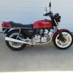 Honda CBX - 1979 - Right Side View, Exhaust, Muffler, Gas Tank, Seat and Frame.