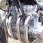 Kawasaki Z1 - 1975 - Engine and Gearbox, Frame Down Tubes, Engines cases and Headers.