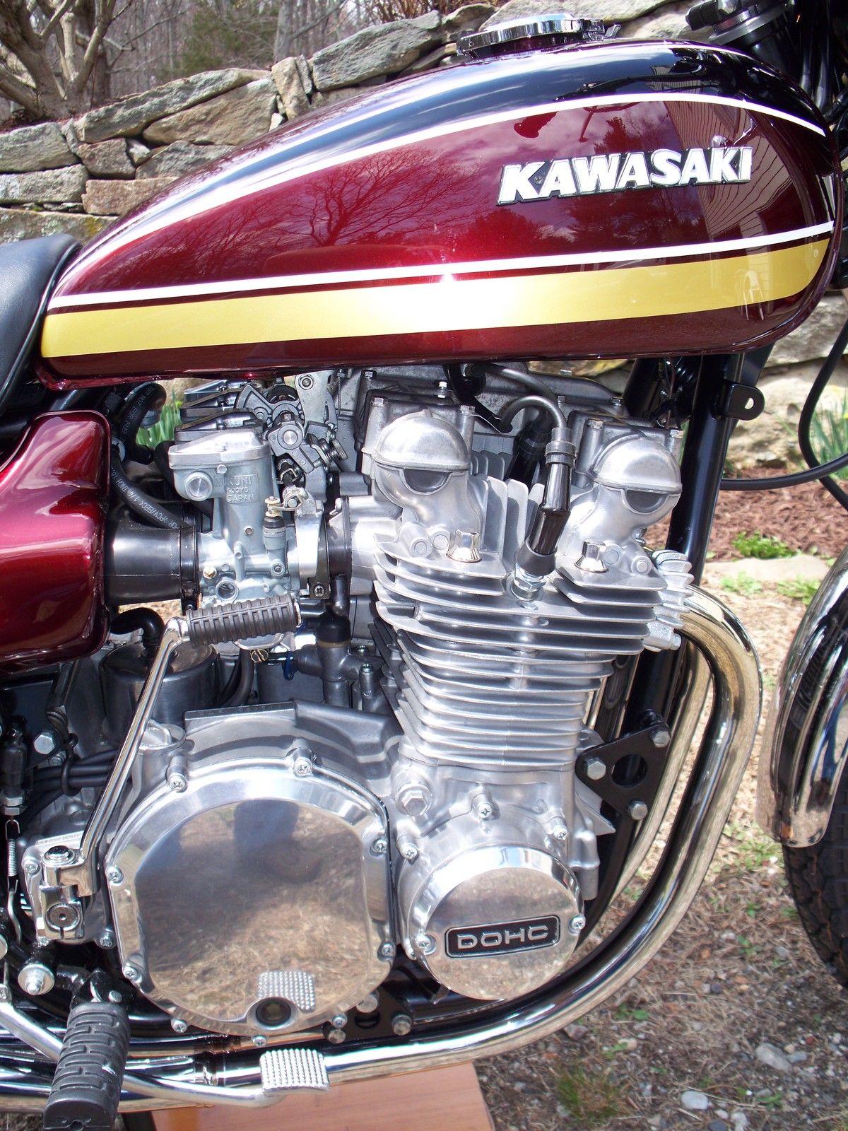 Kawasaki Z1 - 1975 - Kick Start, Clutch Cover, Points Cover, Cam Cover and Airbox.