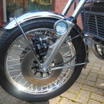 Suzuki GT750 - 1976 - Front Wheel, Brake Calipers, Front Mudguard and Hoses.