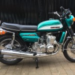 Suzuki GT750J - 1972 - Frame and Forks, Wheels, Brake and Tyres, Seat Cover, Gas Tank, Side Panel, Radiator Guard, Centre Stand and Seat Trim.