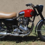 Ariel HS - 1957 - Right Sire View, Frame and Forks, Engine and Gearbox.
