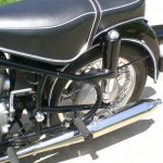 BMW R69S - 1968 - Seat, Footrest, Frame and Wheel.