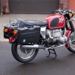 BMW R75/5 - 1973 - Pannier, Stand, Indicators, Rack, Rear Wheel and Silencer.