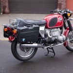 BMW R75/5 - 1973 - Right Side View, Rear Fender, Rear Light, Rack and Panniers.