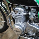 Honda CB500 Four - 1972 - Engine and Gearbox, Front Sprocket Cover, Cylinder Head and Barrels.