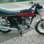 Kawasaki H1 500 - 1974 - Right Side View, Kick Start, Frame and Forks, Wheels Brake and Tyres, Rebuilt and Restored.