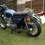 Suzuki GT550 - 1973 - Seat, Trim, Tank, Side Panels, GT550 Badge and Stainless Spokes.