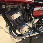 Suzuki T250 - 1972 - Frame, Carburettors, Cables, Main Stand and Footrest Rubber.