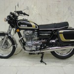 Yamaha XS650 - 1975 - Left Side View, Headlight, Flashers, Wheels, Brakes and Tyres, Frame and Forks, Carburettors, Stand and Cables.