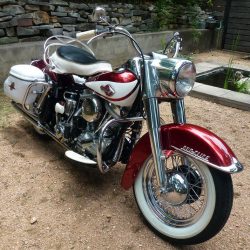 Harley-Davidson Duo Glide - 1960 - Panhead, Front Forks, Front Wheel, Headlight and Bars.